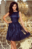 Numoco 173-3 Exclusive dress - navy blue-numoco-1119