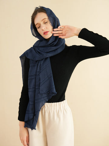 SF1252-NAV New Fashion Style Scarf For Autumn & Winter