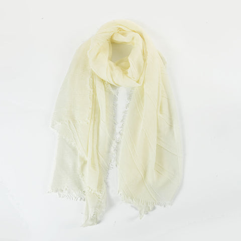 SF1252-WHITE New Fashion Style Scarf For Autumn & Winter