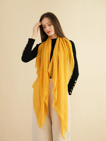 SF1252-YELLOW- New Fashion Style Scarf For Autumn & Winter