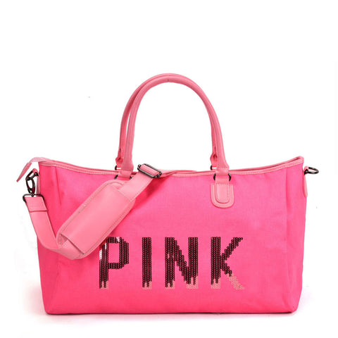 VK5532 PINK - Tote Travelling Bag With Zipper (was 10)