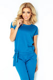 Numoco 120-9 Kombinezon - Elegancki - NIEBIESKI JEANS lacosta