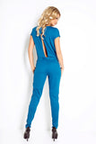 Numoco 120-9 Kombinezon - Elegancki - NIEBIESKI JEANS lacosta