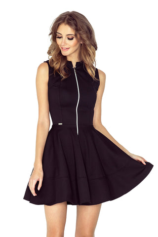 Numoco dress with zipper - black 123-12