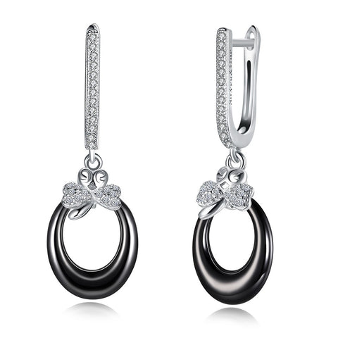 SH-CE042 Fashion Silver Dangle Earrings