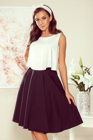 Numoco 266-2 Midi skirt with pockets - black
