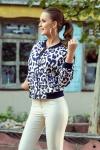 Numoco 280-1 Blouse with a zip - panther- alma