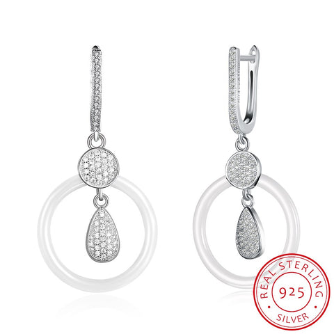 SH-CE003-WH Fashion Dangle Earrings