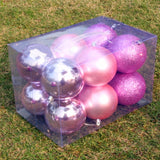 12pcs 10cm Christmas Xmas Tree Hanging Ball Daubles Christmas Tree Decoration