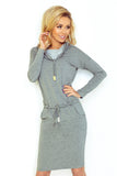 Numoco Sports dress with binding - gray 44-2