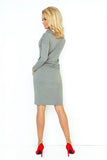 Numoco Sports dress with binding - gray 44-2