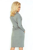 Numoco Sports dress with binding - gray 44-2