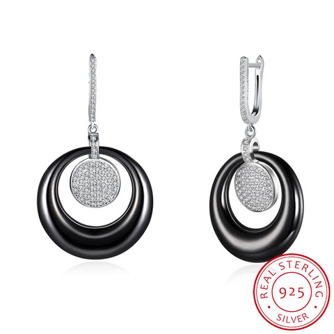 SH-CE007-BK Fashion Dangle Earrings