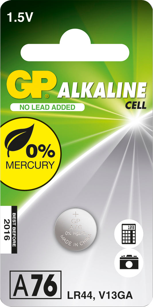 ALKALINE BUTTON CELL LR44GP Batteries