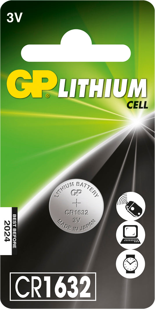LITHIUM BUTTON CELL CR1632GP Batteries