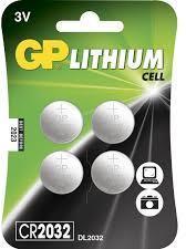 GP LITHIUM BUTTON CELL CR2032GP Batteries