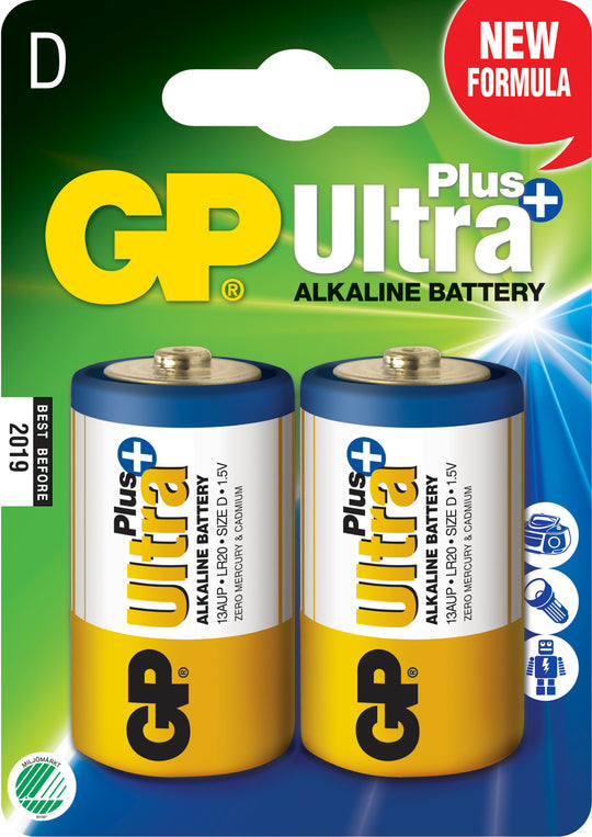 ULTRA PLUS ALKALINE D/LR20GP Batteries