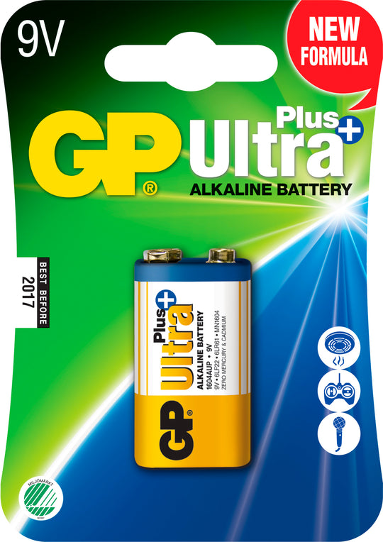 ULTRA PLUS ALKALINE  9VGP Batteries