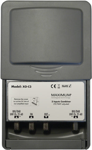 XO-C3 VHF/UHF and Fm combinerMaximum