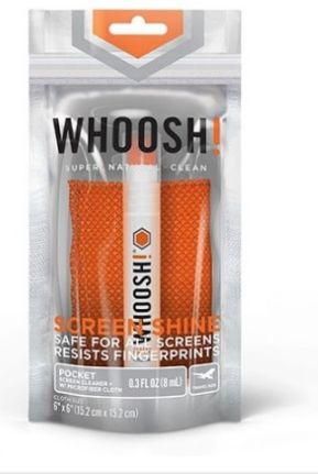 Pocket 8ml 100 sprays w. clothWhoosh!