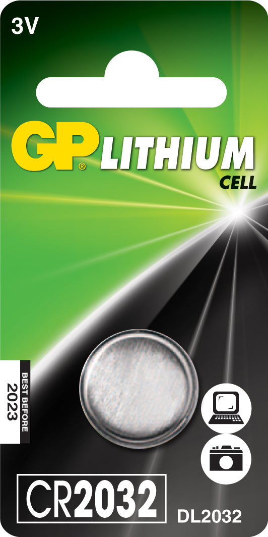 LITHIUM BUTTON CELL CR2032GP Batteries