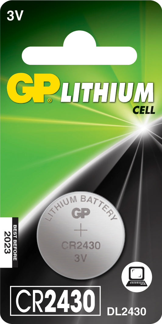 LITHIUM BUTTON CELL CR2430GP Batteries