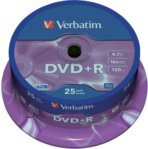 DVD+R  16X 4.7GB BrandedVerbatim
