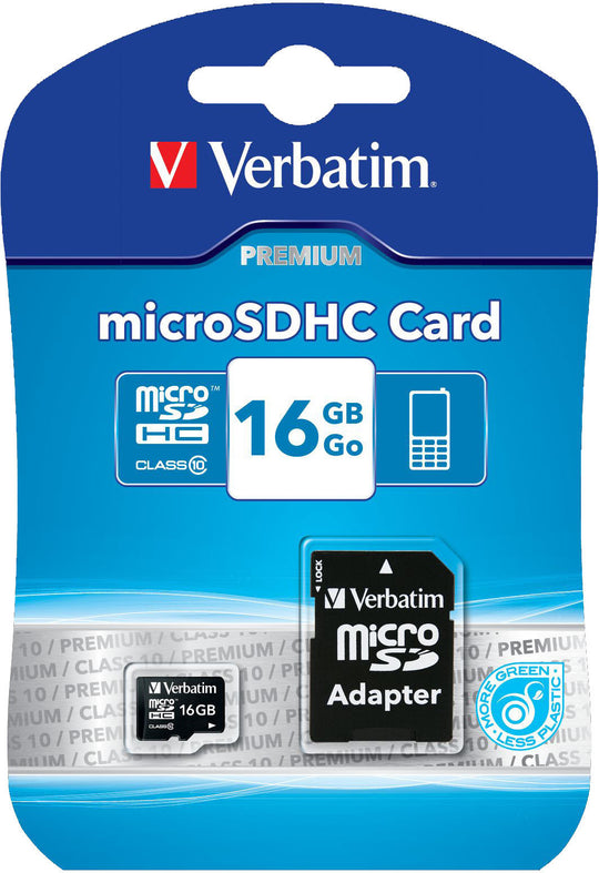 16 GB SD Micro (SDHC) Class 10Verbatim