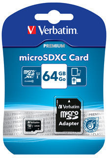 64 GB SD Micro (SDXC) Class 10Verbatim