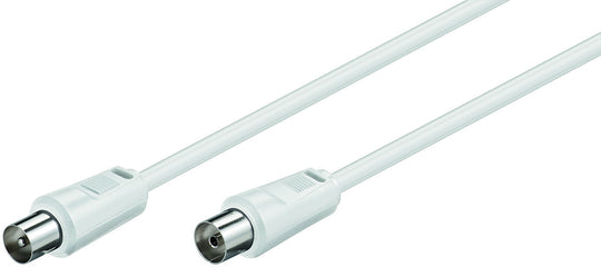 Coax M-F 5m White 75 OhmMicroConnect