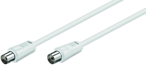 Coax M-F 1.5m White 75 OhmMicroConnect