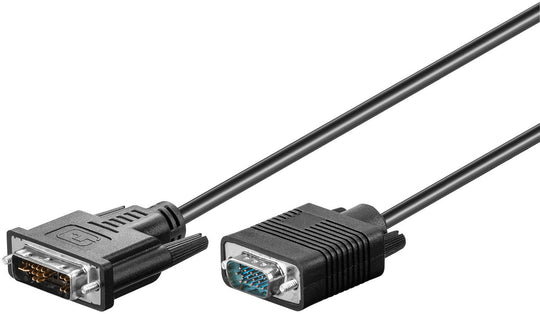 Full HD DVI-I/VGA Cable 1mMicroConnect
