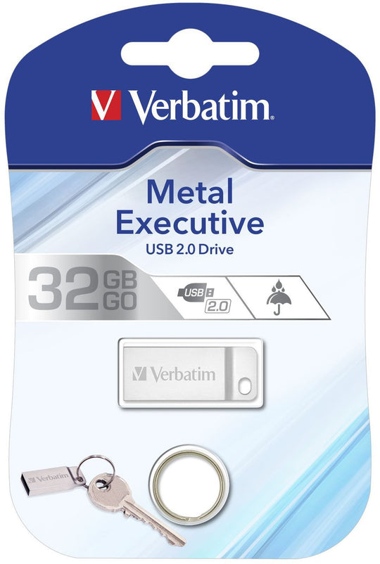 Metal Executive, USB 2.0, 32GBVerbatim