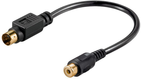 Mini DIN 4 pin - RCA M/FMicroConnect