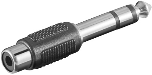 Adapter 6.3mm - RCA M-FMicroConnect