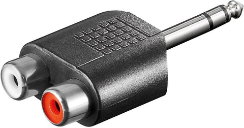 Adapter 6.3mm - 2XRCA M-FMicroConnect