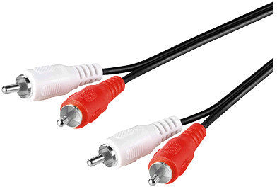 Stereo RCA Cable, 2 x RCA 1.5mMicroConnect