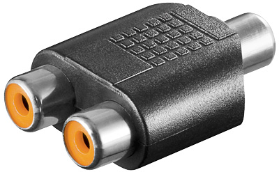 Adaptor RCA - 2xRCA  F-FMicroConnect