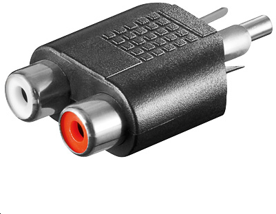 Adaptor RCA - 2xRCA  M-FMicroConnect