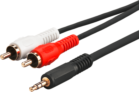 3.5 mm/RCA adapter cable 1,5mMicroConnect