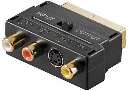 Adapter Scart - SVHS+3xRCAMicroConnect