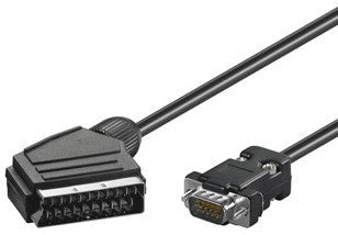 Scart plug- 15HD Plug, 2meterMicroConnect