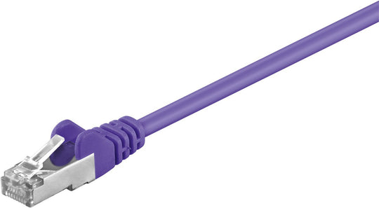 F/UTP CAT5e 0.25m Purple PVCMicroConnect