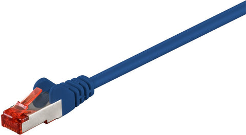 F/UTP CAT6 0.25m Blue PVCMicroConnect