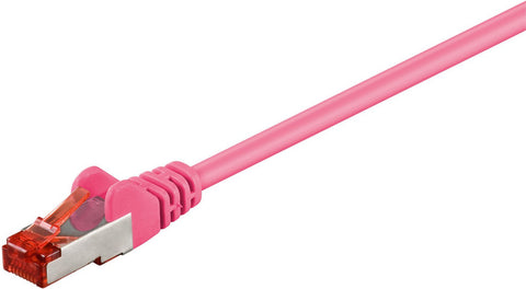 F/UTP CAT6 0.25m Pink PVCMicroConnect