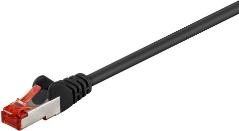 F/UTP CAT6 0.25m Black PVCMicroConnect