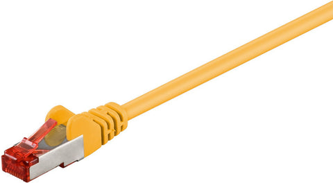 F/UTP CAT6 0.25m Yellow PVCMicroConnect