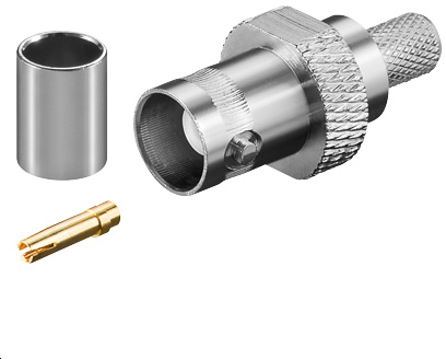BNC crimp plug for RG59MicroConnect