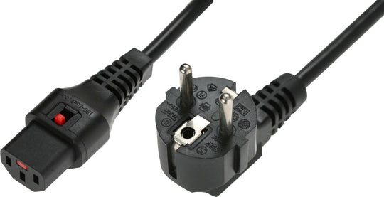 IEC LOCK C13 to R/A SCHUKOMicroConnect