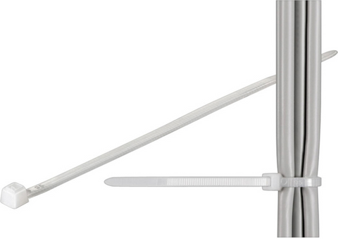 Cable tie 100pcs, transperantMicroConnect